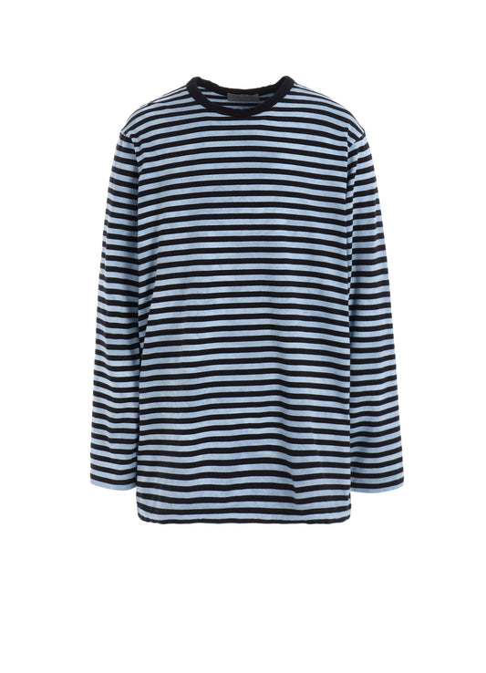 40/2 JERSEY BORDER UNEVEN  ROUND NECK T