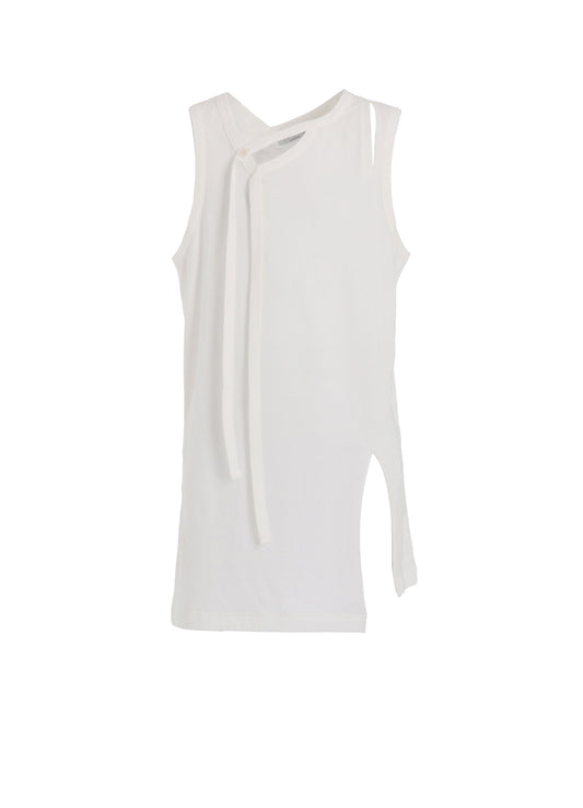 SINGLE JERSEY BINDER V NECK TANK TOP