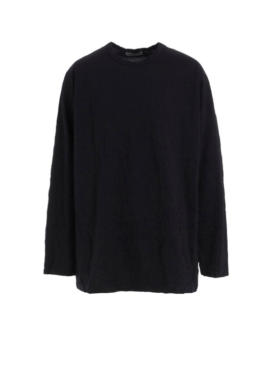 WRINKLED STRIPE JQ ROUND NECK T