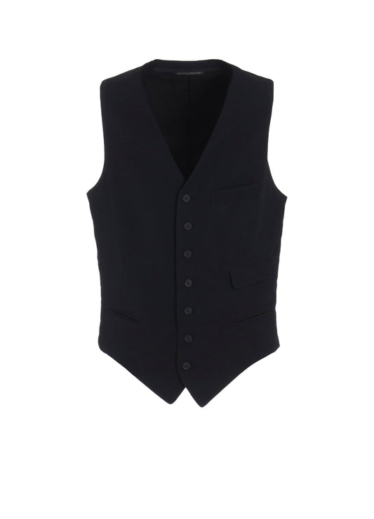 WOOL GABARDINE 7 BUTTONS VEST