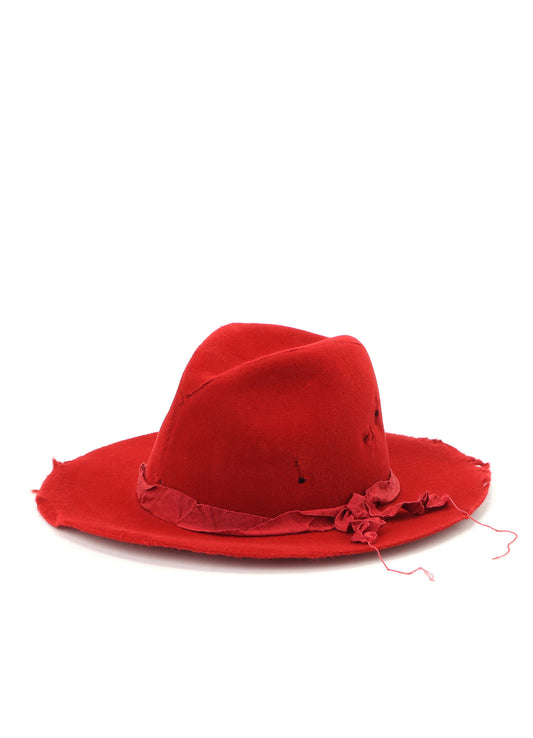 DAMAGE PROCESSED FUR HAT