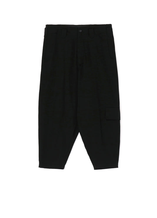 WOOL TUXEDO SIDE FLAP POCKET PANTS