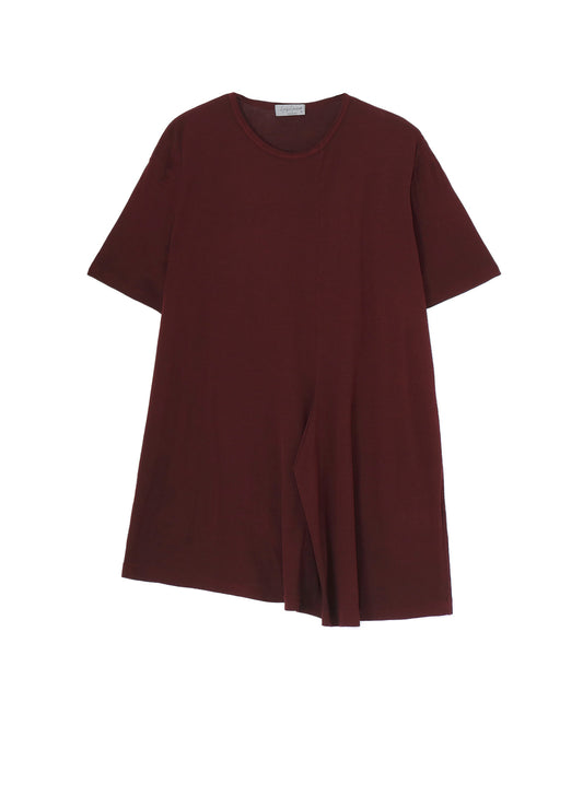 HIGH TWISTED RIB FRONT SWITCH SHORT SLEEVE T