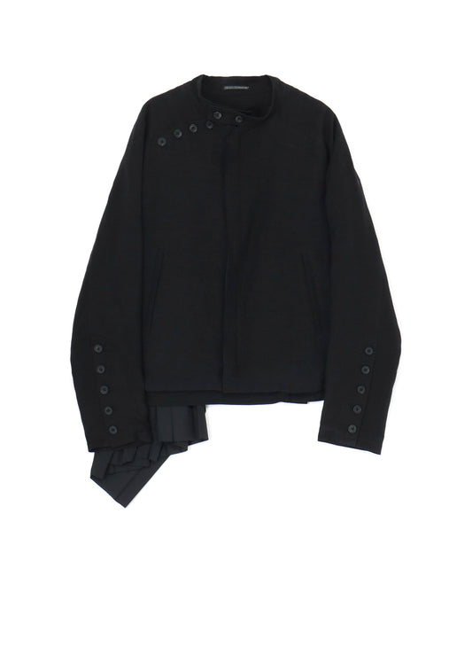 LI/RYCANVAS W-EMBROIDERY AND PLEATS JKT