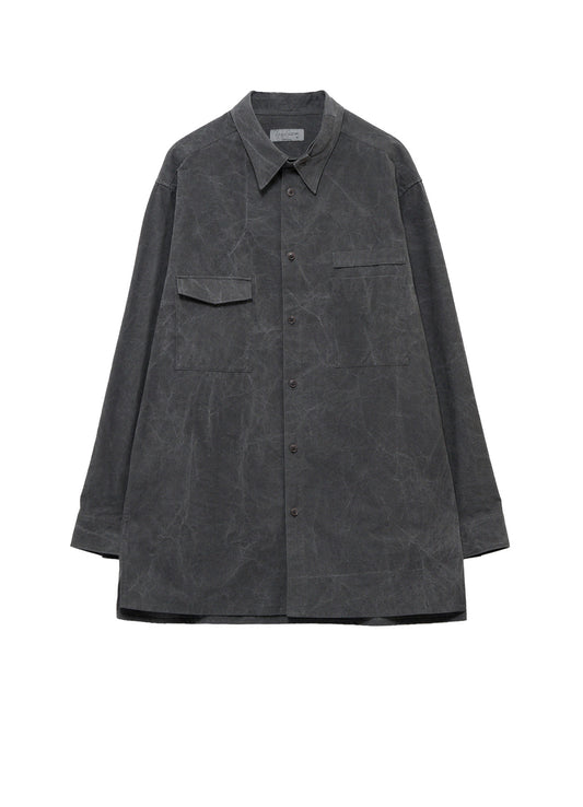 <PIECE UNIQUE>C/PIP PIGMENT  PANEL COLLAR BELT BLOUSE
