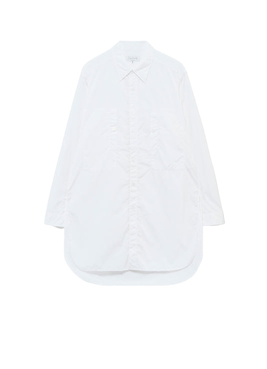 CHAIN STITCH BROAD ROUND HEM BLOUSE