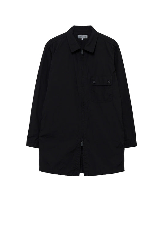 CHAIN STITCH BROAD ZIPPER OPEN BLOUSE