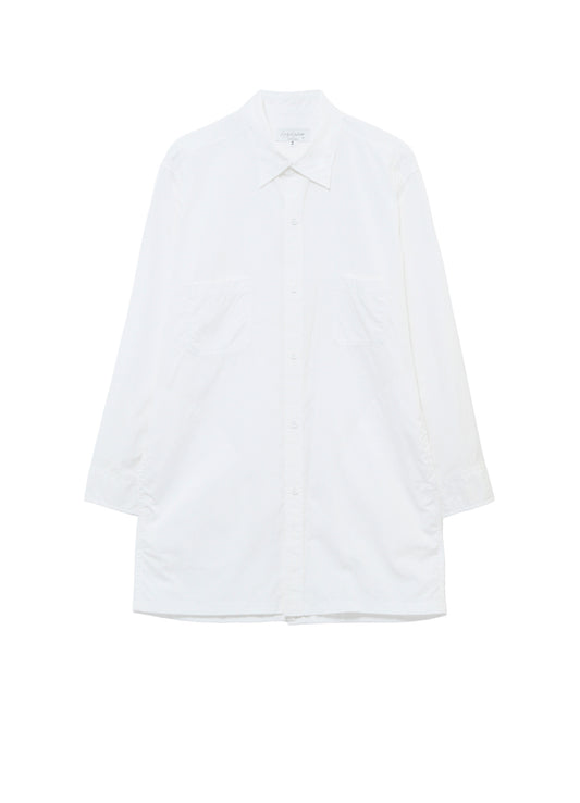 CHAIN STITCH BROAD BACK SIDE OPEN GATHER BLOUSE