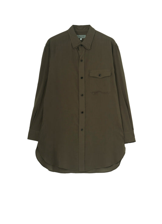 CELLULOSE LAWN TRIPLE COLLAR BLOUSE