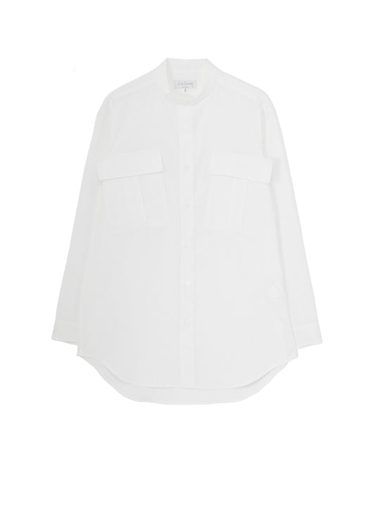 COTTON BROAD POCKET DETAIL BLOUSE