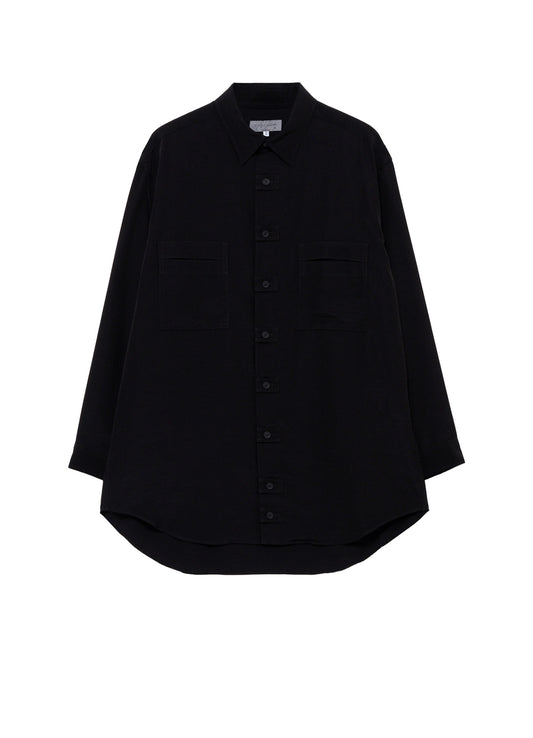 TA SLUB DE CHINE FRONT TAB SHIRT