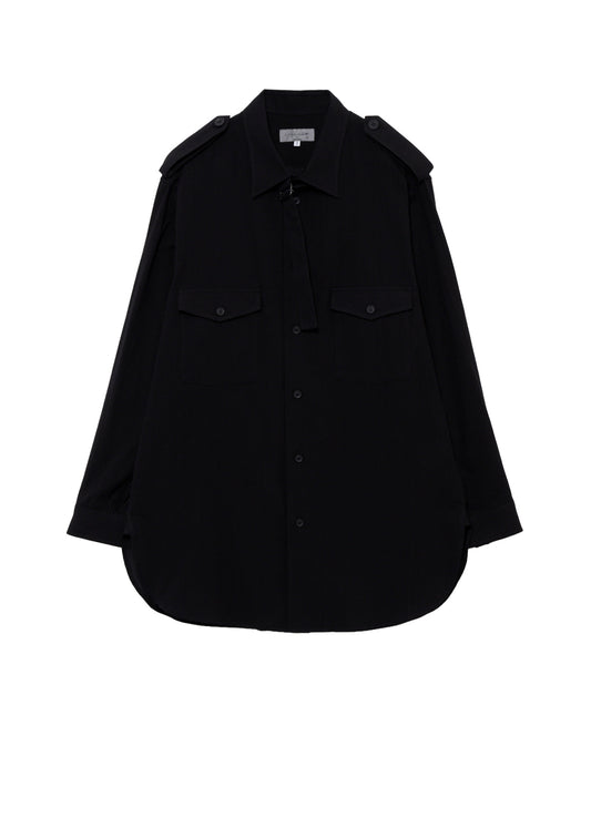 ORGANIC CALICO COLLAR TAB BLOUSE