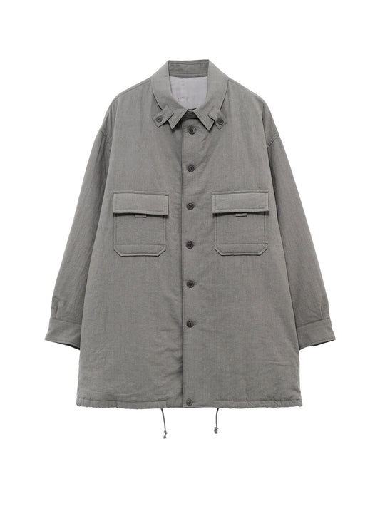 LI/C GREY CANVAS PADDED BLOUSE BLOUSON