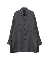 L/R MELANGE ST L/R STRIPE BLOUSE