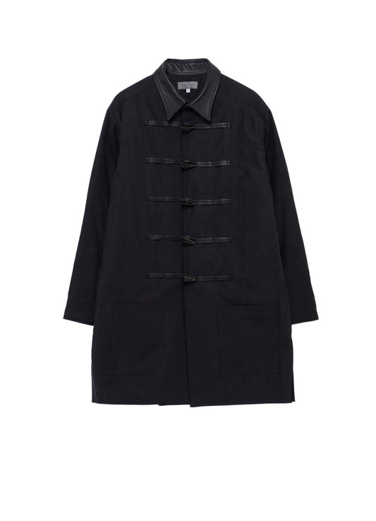 COTTON BACK SATIN PEELING PADDED TOGGLE BUTTON COAT