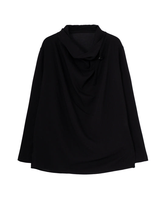 CELLULOSE LAWN POFC DRAPE BLOUSE