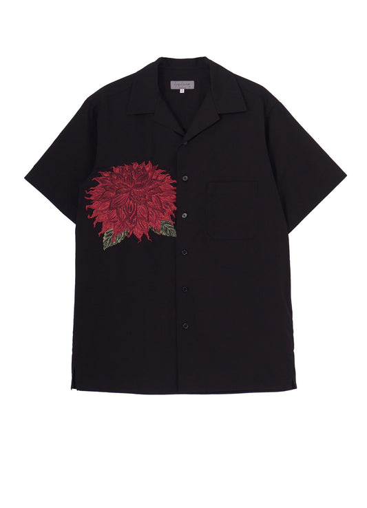 DAHLIA EMBROIDERY SHIRT RED