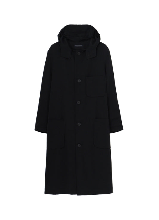 RE GABARDINE SINGLE HOODED COAT