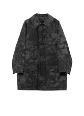 SCRAP3 MONOCHROME SCRAP PRINTED COAT