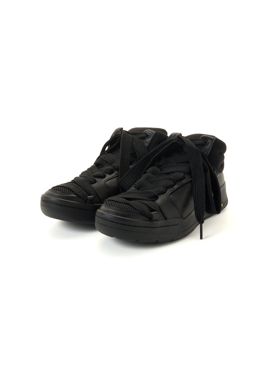 SOFT OIL PE MESH MID-TOP SNEAKERS