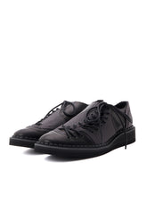 C CANVAS HORSE SIDE LACE-UP SHOES