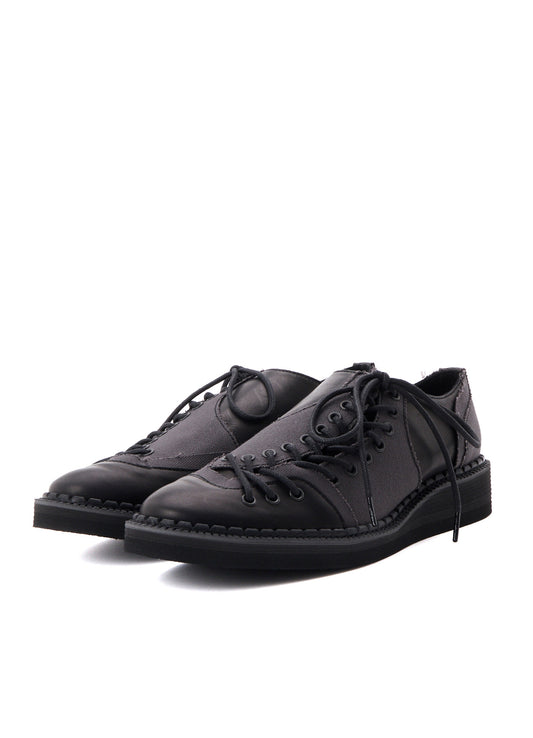 C CANVAS HORSE SIDE LACE-UP SHOES