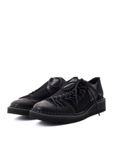 C CANVAS HORSE SIDE LACE-UP SHOES