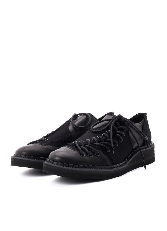 C CANVAS HORSE SIDE LACE-UP SHOES