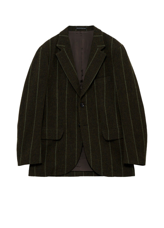 SPUN COLOR STRIPE 2 BUTTONS NOTCHED JACKET