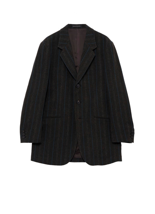 SPUN COLOR STRIPE BR 3B DOUBLE WELT JACKET