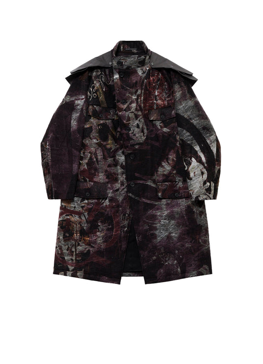 GRAFFITI KHAKI PADDED JACKET