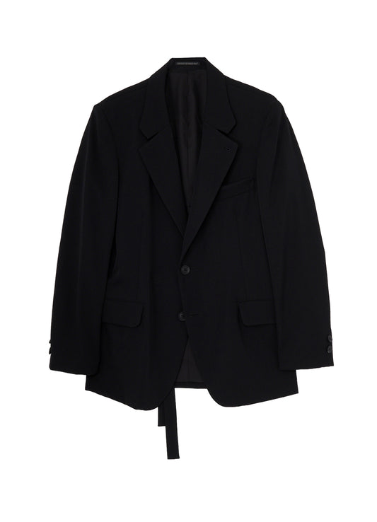 WOOL GABARDINE INNER BELT JACKET
