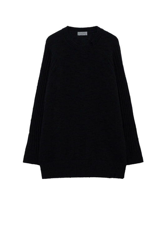 7G PLATING SINGLE JERSEY RIB ROUND NECK PO