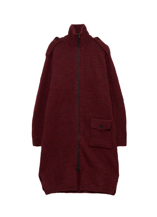 SINGLE JERSEY SHOULDER EPAULET HIGH NECK LONG CD