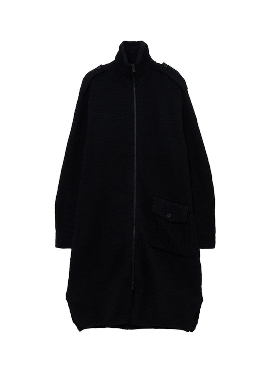 SINGLE JERSEY SHOULDER EPAULET HIGH NECK LONG CD