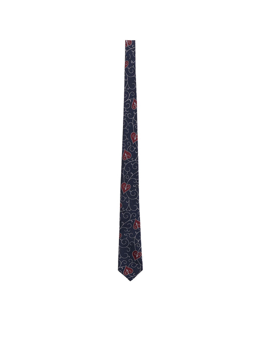 HEART SCROLL JQ DERBY TIE B