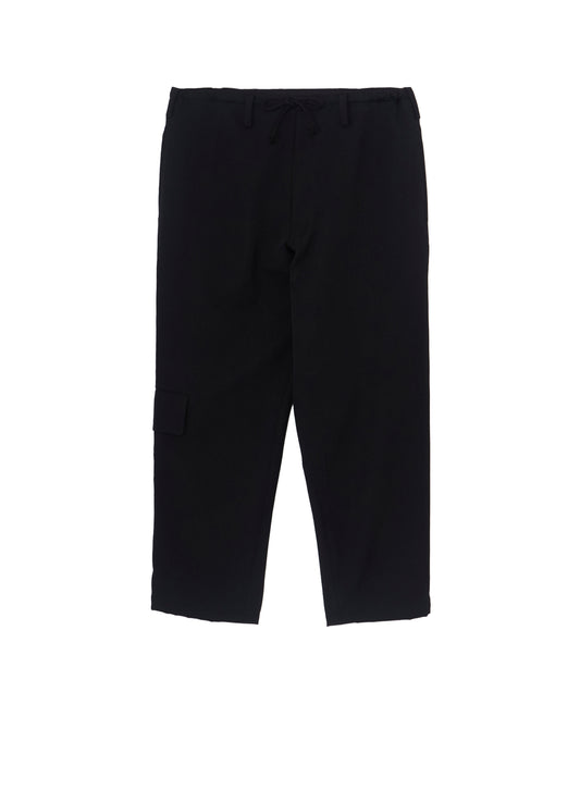 RE GABARDINE SIDE POCKET STRING PANTS