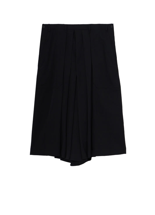 WOOL GABARDINE HAKAMA PANTS
