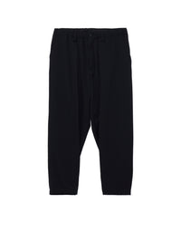 WOOL GABARDINE DOUBLE STITCH ELASTIC PANTS