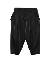 TWILL VINTAGE NY GREEN FLAP WIDE TUCK PANTS
