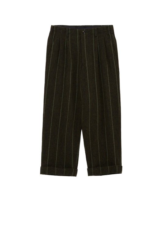 SPUN COLOR STRIPE HEM MACKIN 2 TUCKS PANTS