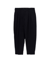 TOP STRIPE FLANNEL 2TUCKS SLIM PANTS