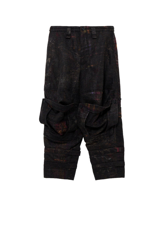 VIYELLA W PLAID PRINT KNEE WORK PANTS