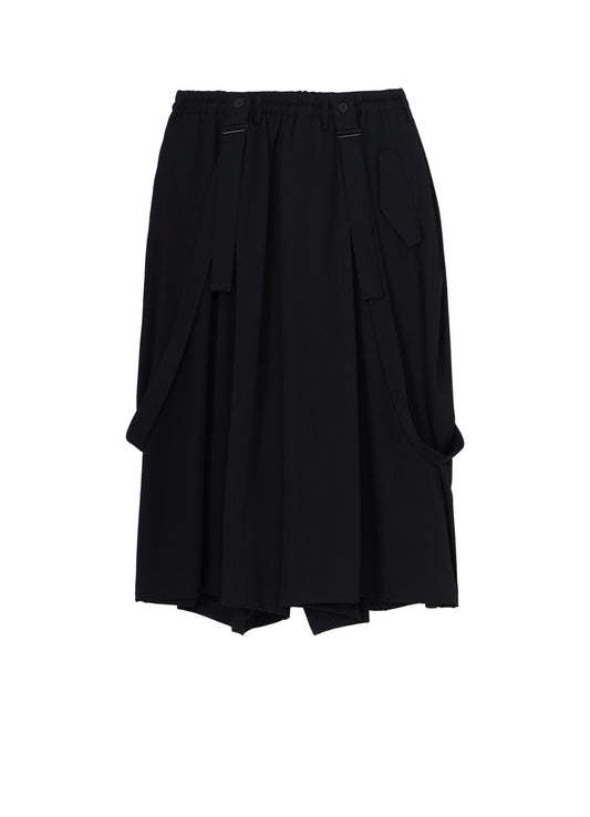 WOOL GABARDINE TWIST PANTS
