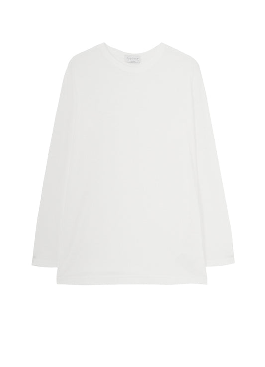 SOFT SINGLE JERSEY ROUND NECK LS TEE