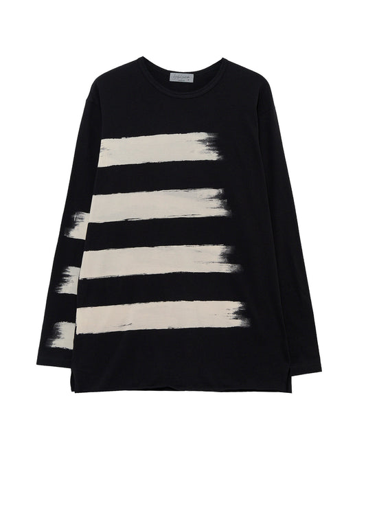 COTTON SINGLE JERSEY ROUND NECK LONG SLV T