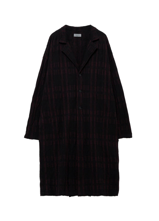CW PLAID JQ 3BUTTONS COAT