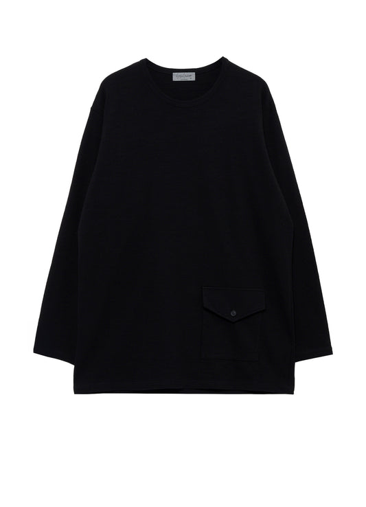 SLUB SINGLE JERSEY FLAP POCKET SHORT SLEEVE PO