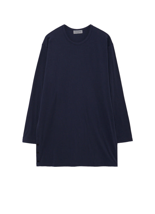 30/- COTTON SINGLE JERSEY SIDE SLIT LONG SLEEVE PO