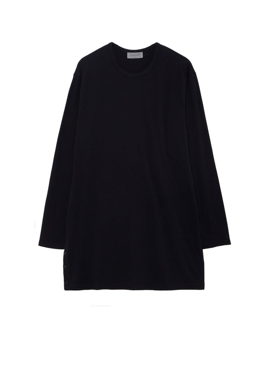 30/- COTTON SINGLE JERSEY SIDE SLIT LONG SLEEVE PO